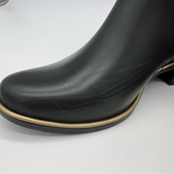 Kate Spade New York Chelsea Booties Black Leather Leopard Print Womens 6/7 - Picture 5 of 14